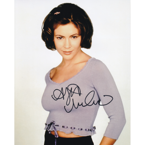 Alyssa Milano Autographed 8 X10 Photo Charmed